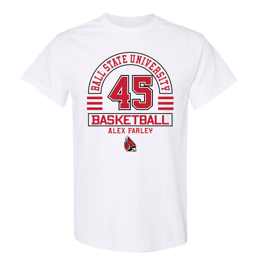 Ball State - NCAA Men's Basketball : Alex Farley - Classic Fashion Shersey T-Shirt-0