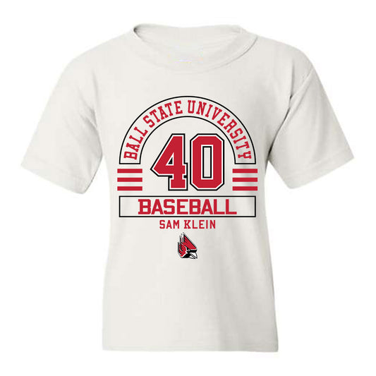 Ball State - NCAA Baseball : Sam Klein - Youth T-Shirt Classic Fashion Shersey