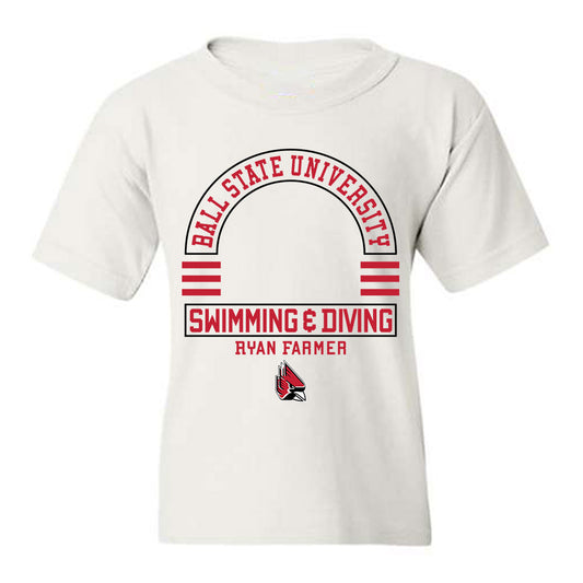 Ball State - NCAA Men's Swimming & Diving : Ryan Farmer - Classic Fashion Shersey Youth T-Shirt-0