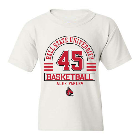 Ball State - NCAA Men's Basketball : Alex Farley - Classic Fashion Shersey Youth T-Shirt-0