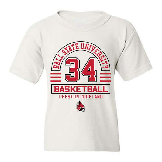 Ball State - NCAA Men's Basketball : Preston Copeland - Classic Fashion Shersey Youth T-Shirt-0