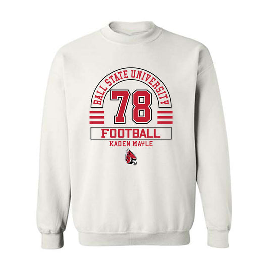Ball State - NCAA Football : Kaden Mayle - Classic Fashion Shersey Crewneck Sweatshirt-0