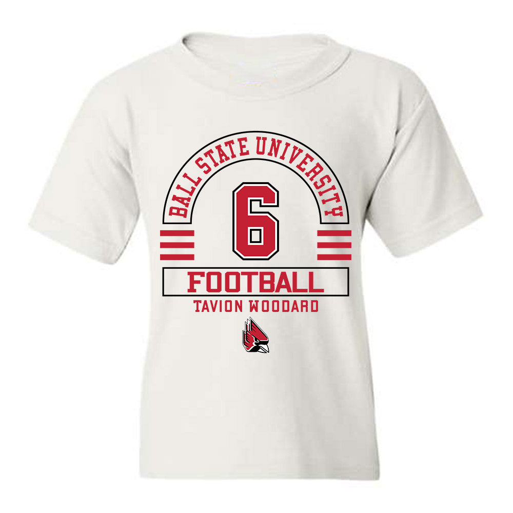 Ball State - NCAA Football : Tavion Woodard - Youth T-Shirt Classic Fashion Shersey