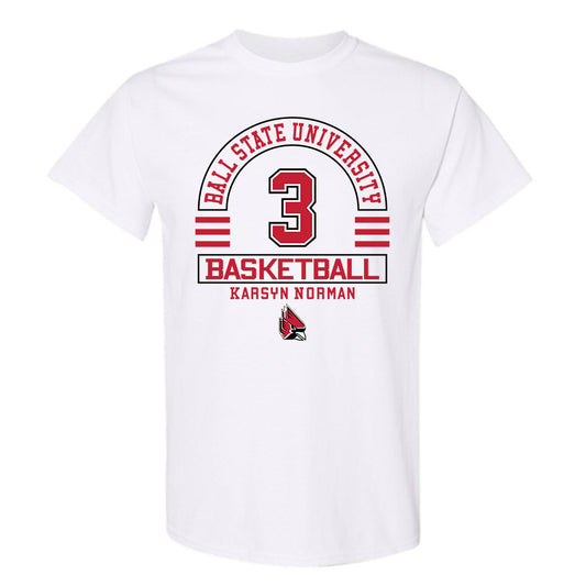 Ball State - NCAA Women's Basketball : Karsyn Norman - Classic Fashion Shersey T-Shirt-0