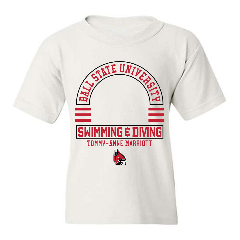 Ball State - NCAA Women's Swimming & Diving : Tommy-Anne Marriott - Classic Fashion Shersey Youth T-Shirt-0
