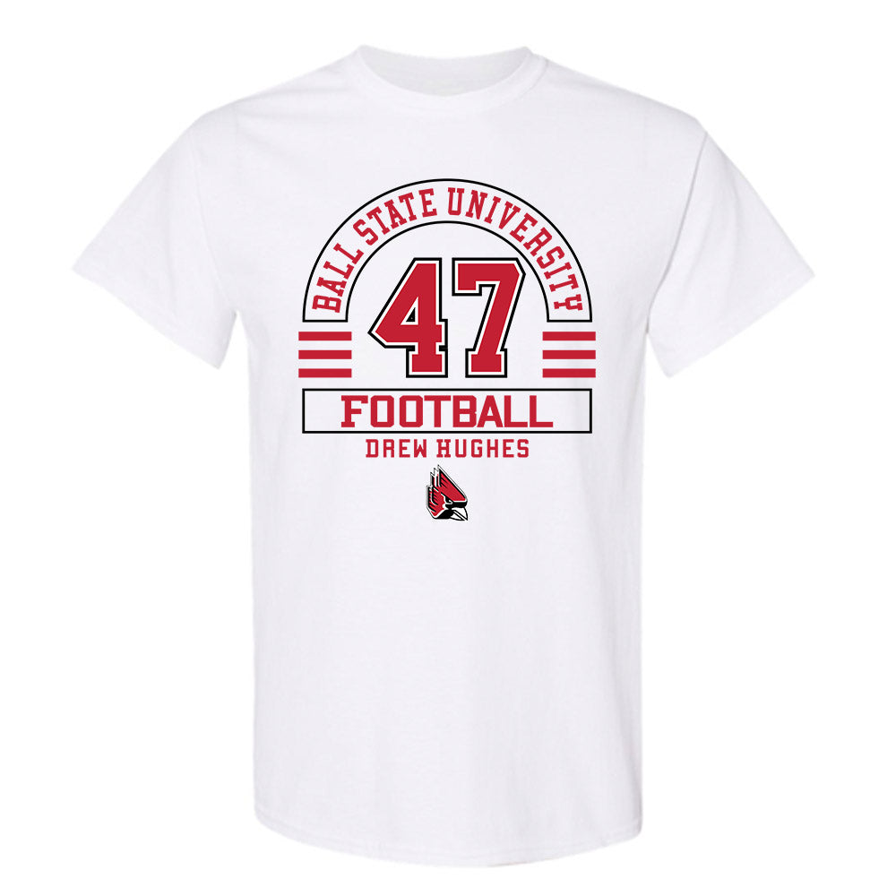 Ball State - NCAA Football : Drew Hughes - T-Shirt Classic Fashion Shersey