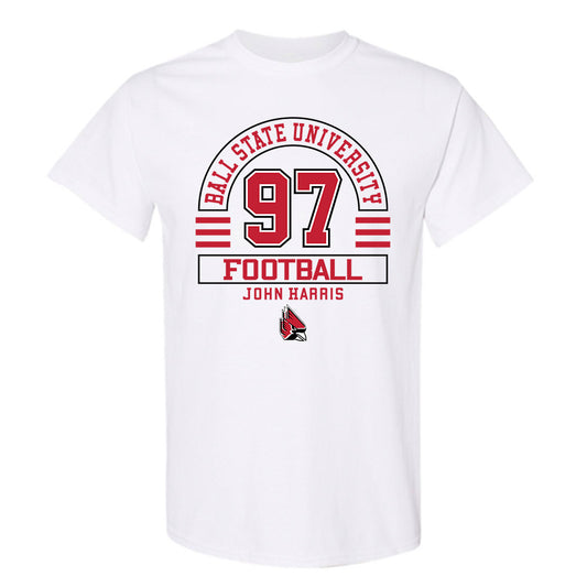 Ball State - NCAA Football : John Harris - T-Shirt Classic Fashion Shersey