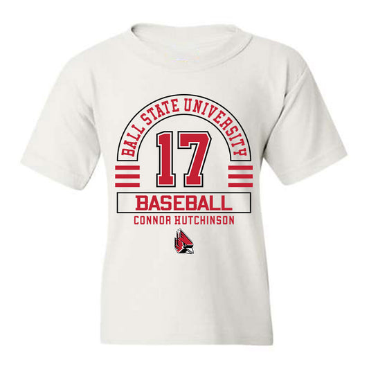 Ball State - NCAA Baseball : Connor Hutchinson - Classic Fashion Shersey Youth T-Shirt