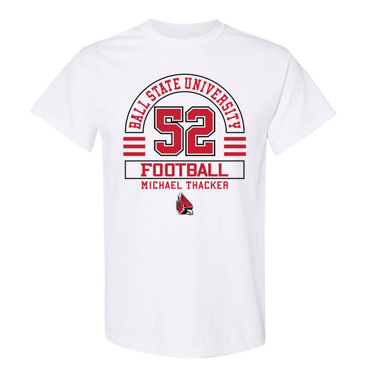 Ball State - NCAA Football : Michael Thacker - Classic Fashion Shersey T-Shirt-0