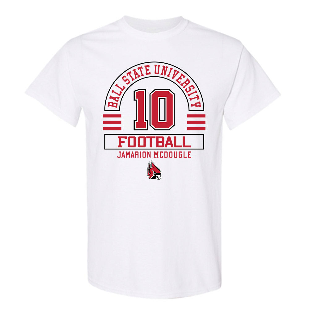 Ball State - NCAA Football : Jamarion Mcdougle - Classic Fashion Shersey T-Shirt-0