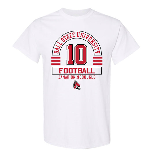 Ball State - NCAA Football : Jamarion Mcdougle - Classic Fashion Shersey T-Shirt-0
