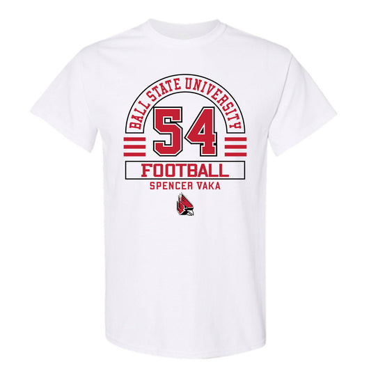Ball State - NCAA Football : Spencer Vaka - Classic Fashion Shersey T-Shirt-0