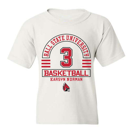 Ball State - NCAA Women's Basketball : Karsyn Norman - Classic Fashion Shersey Youth T-Shirt-0