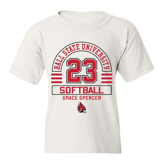 Ball State - NCAA Softball : Grace Spencer - Youth T-Shirt Classic Fashion Shersey