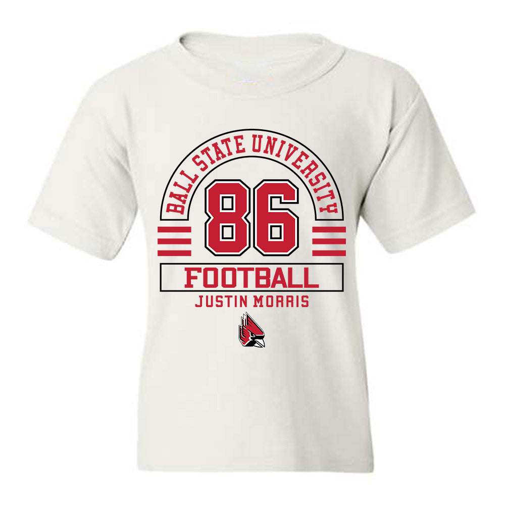 Ball State - NCAA Football : Justin Morris - Youth T-Shirt Classic Fashion Shersey