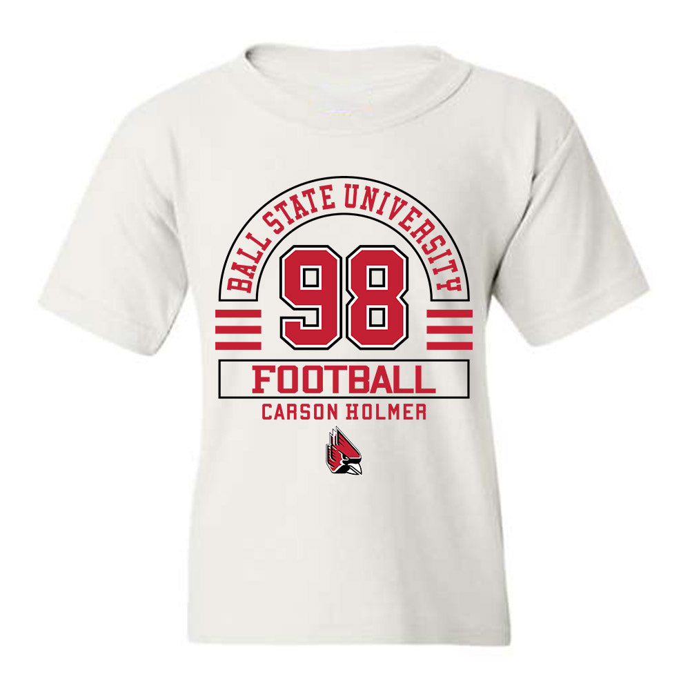 Ball State - NCAA Football : Carson Holmer - Youth T-Shirt Classic Fashion Shersey