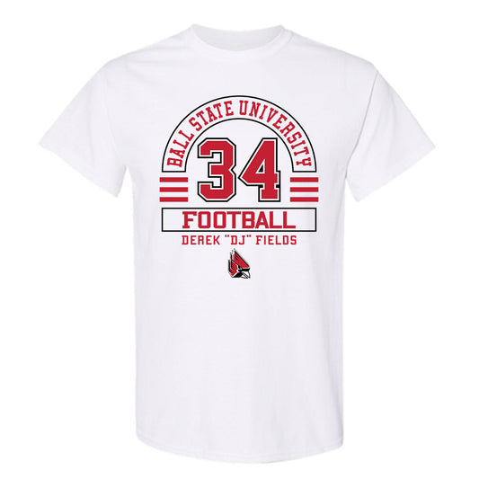 Ball State - NCAA Football : Derek \DJ\ Fields - T-Shirt Classic Fashion Shersey