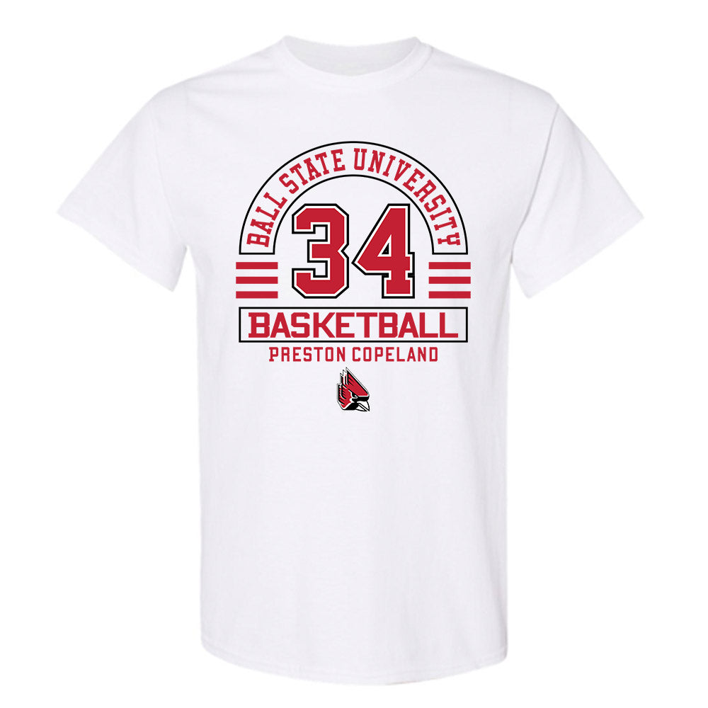 Ball State - NCAA Men's Basketball : Preston Copeland - Classic Fashion Shersey T-Shirt-0