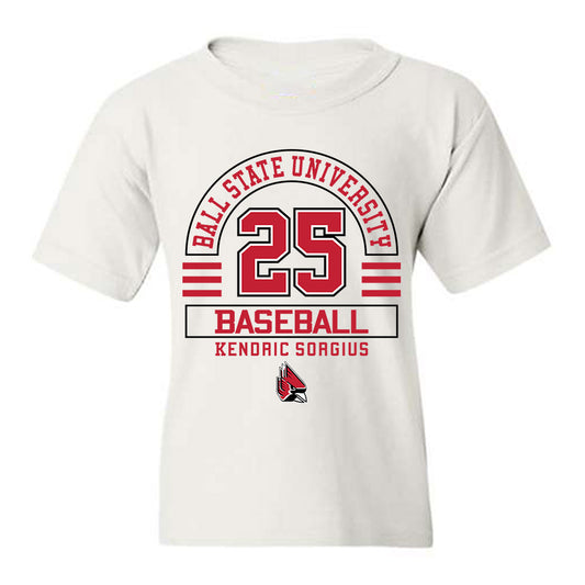 Ball State - NCAA Baseball : Kendric Sorgius - Classic Fashion Shersey Youth T-Shirt-0