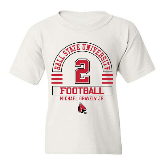 Ball State - NCAA Football : Michael Gravely Jr. - Classic Fashion Shersey Youth T-Shirt-0