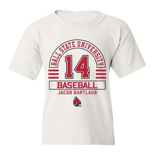 Ball State - NCAA Baseball : Jacob Hartlaub - Youth T-Shirt Classic Fashion Shersey