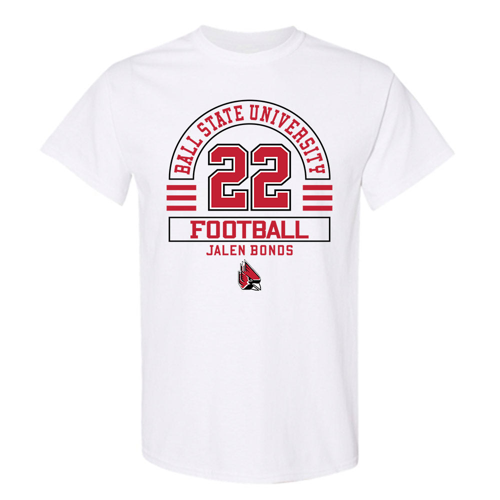 Ball State - NCAA Football : Jalen Bonds - Classic Fashion Shersey T-Shirt-0