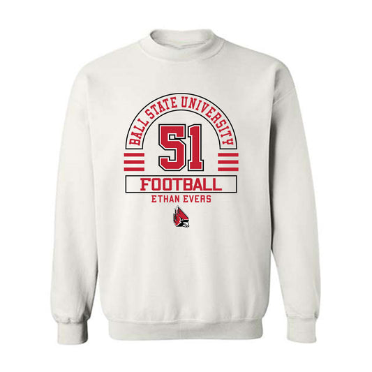 Ball State - NCAA Football : Ethan Evers - Classic Fashion Shersey Crewneck Sweatshirt