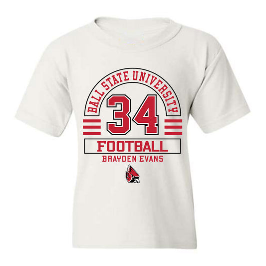 Ball State - NCAA Football : Brayden Evans - Youth T-Shirt Classic Fashion Shersey