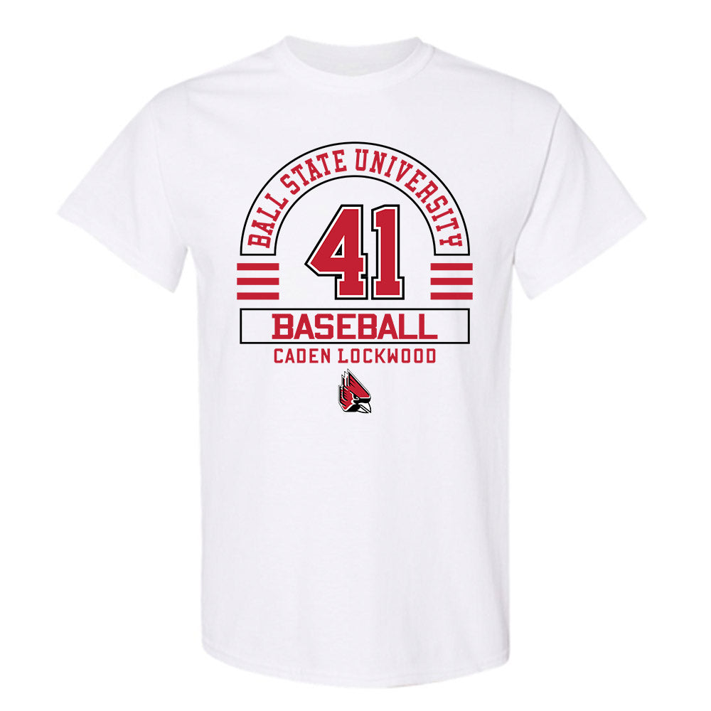 Ball State - NCAA Baseball : Caden Lockwood - Classic Fashion Shersey T-Shirt-0