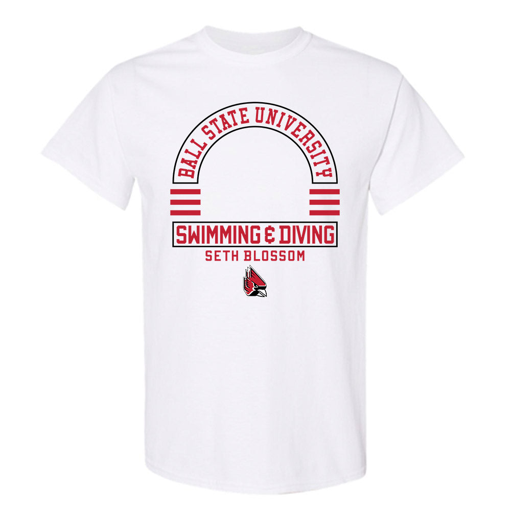 Ball State - NCAA Men's Swimming & Diving : Seth Blossom - Classic Fashion Shersey T-Shirt-0