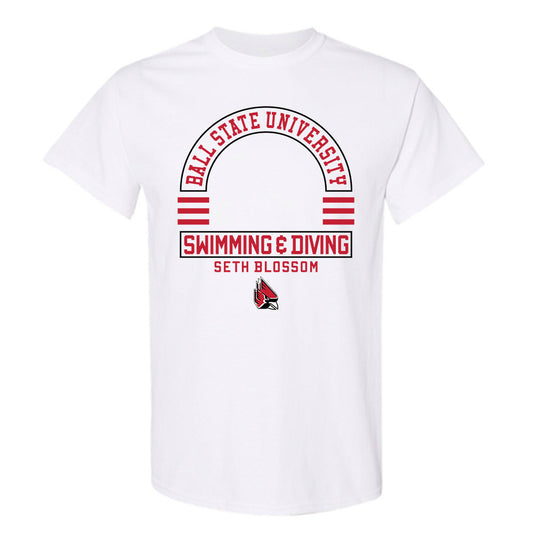 Ball State - NCAA Men's Swimming & Diving : Seth Blossom - Classic Fashion Shersey T-Shirt-0