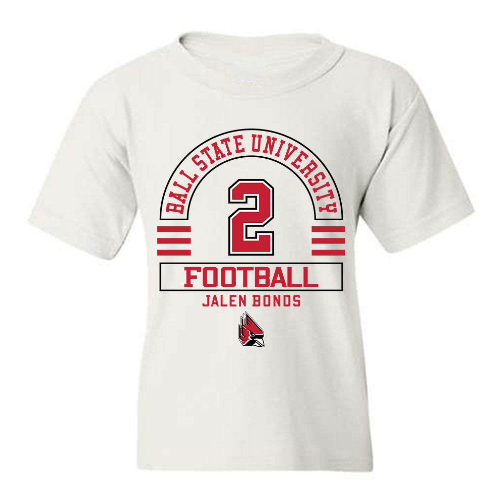 Ball State - NCAA Football : Jalen Bonds - Classic Fashion Shersey Youth T-Shirt-0