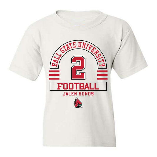 Ball State - NCAA Football : Jalen Bonds - Classic Fashion Shersey Youth T-Shirt-0