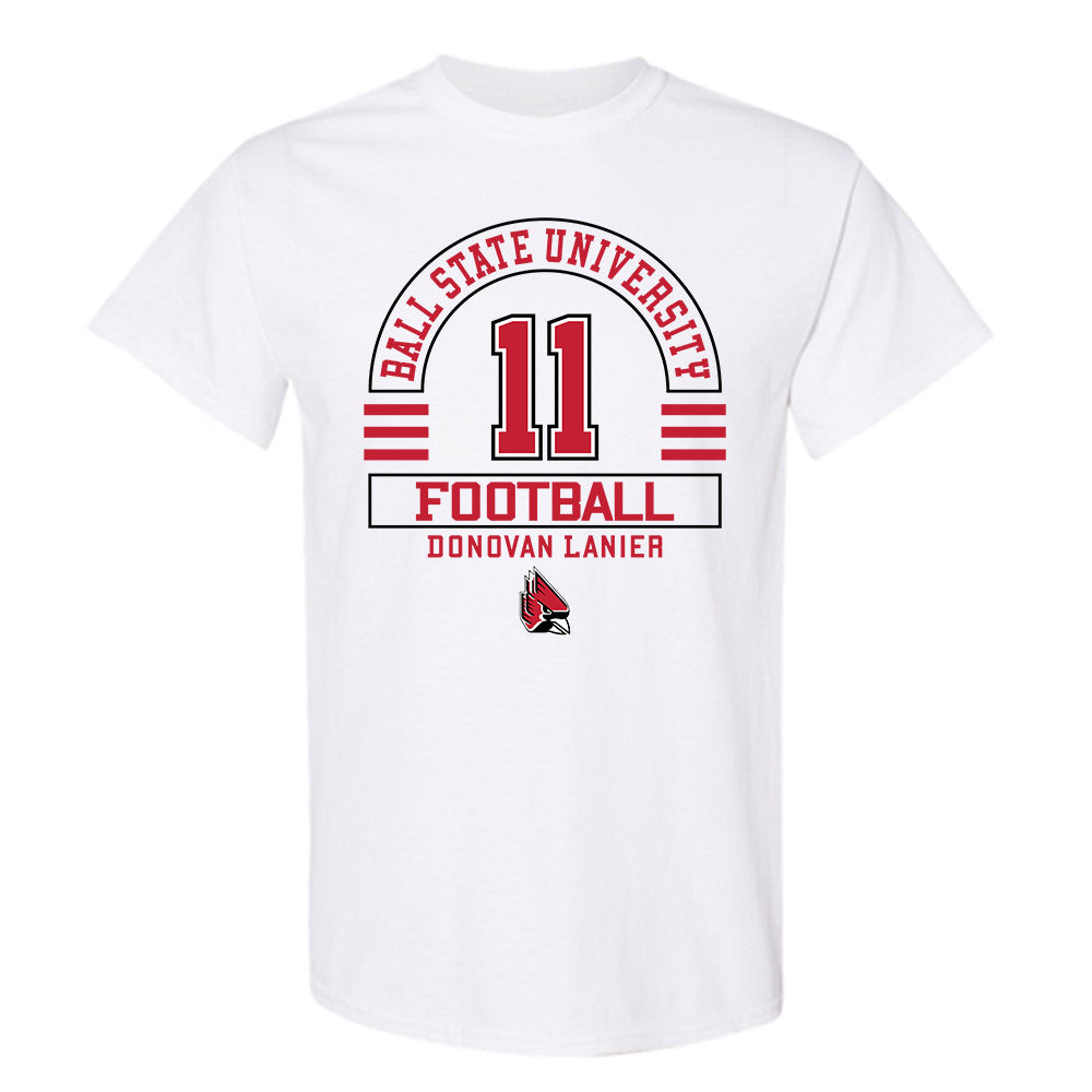 Ball State - NCAA Football : Donovan Lanier - Classic Fashion Shersey T-Shirt-0