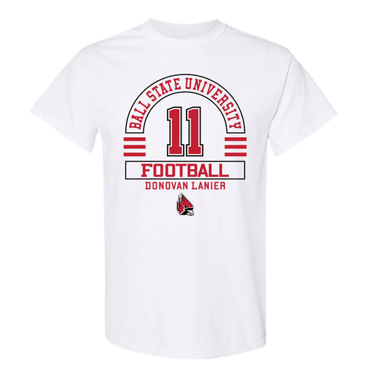 Ball State - NCAA Football : Donovan Lanier - Classic Fashion Shersey T-Shirt-0