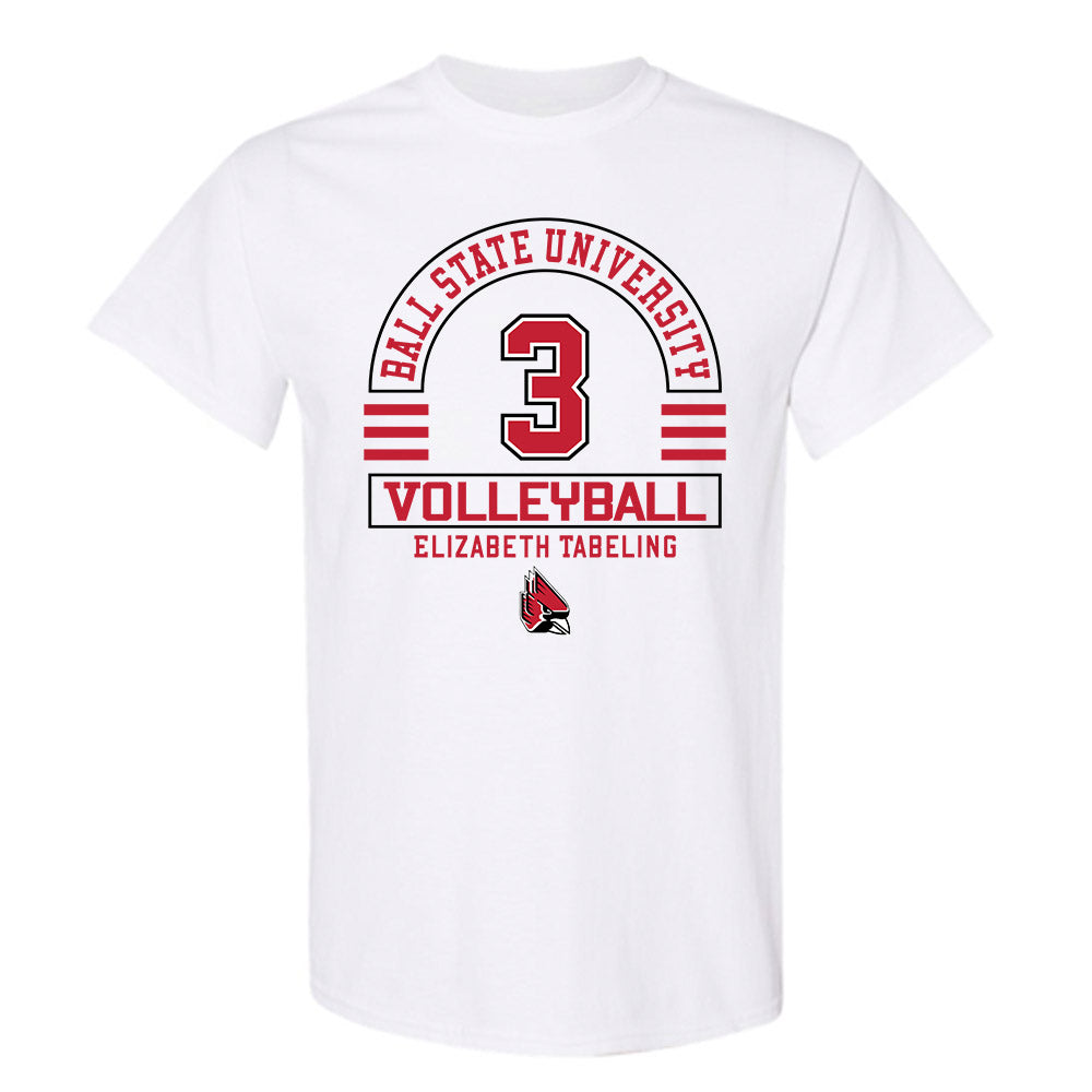 Ball State - NCAA Women's Volleyball : Elizabeth Tabeling - Classic Fashion Shersey T-Shirt-0