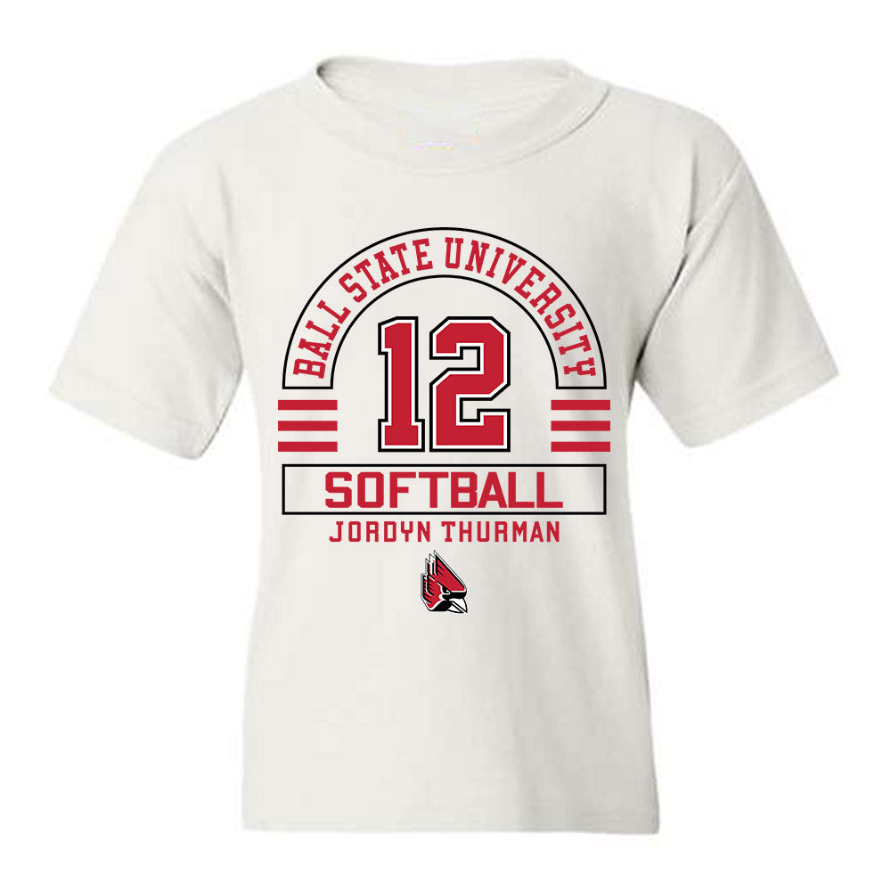 Ball State - NCAA Softball : Jordyn Thurman - Classic Fashion Shersey Youth T-Shirt-0