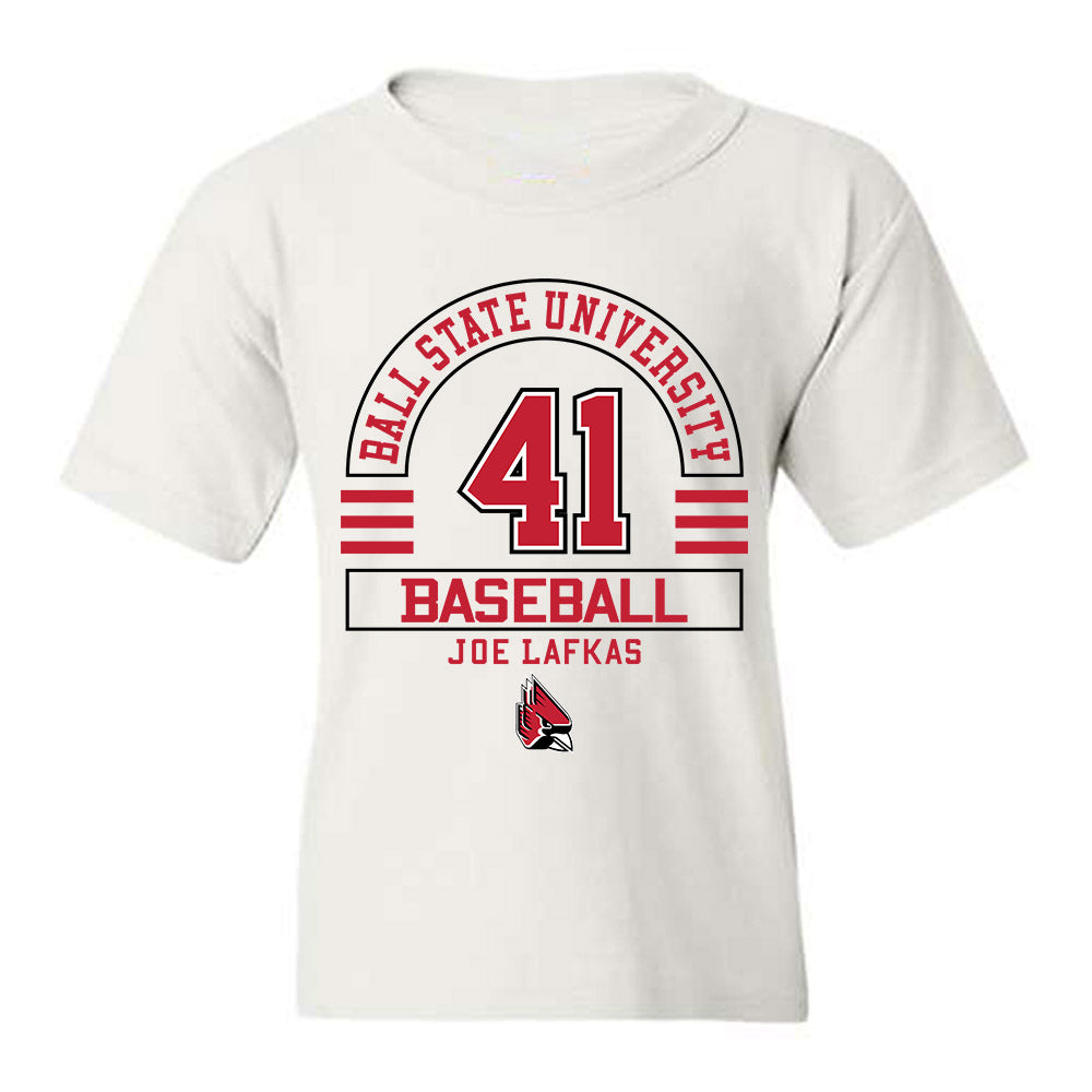 Ball State - NCAA Baseball : Joe Lafkas - Classic Fashion Shersey Youth T-Shirt-0