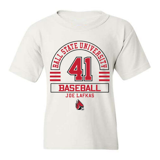 Ball State - NCAA Baseball : Joe Lafkas - Classic Fashion Shersey Youth T-Shirt-0