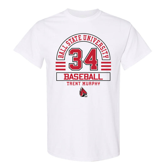 Ball State - NCAA Baseball : Trent Murphy - Classic Fashion Shersey T-Shirt-0
