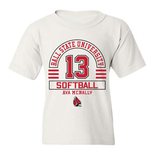 Ball State - NCAA Softball : Ava McNally - Classic Fashion Shersey Youth T-Shirt-0