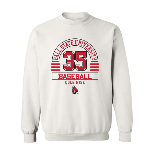 Ball State - NCAA Baseball : Cole Wise - Crewneck Sweatshirt Classic Fashion Shersey