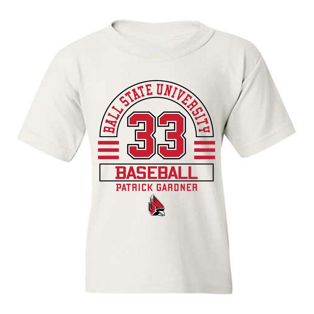 Ball State - NCAA Baseball : Patrick Gardner - Classic Fashion Shersey Youth T-Shirt-0