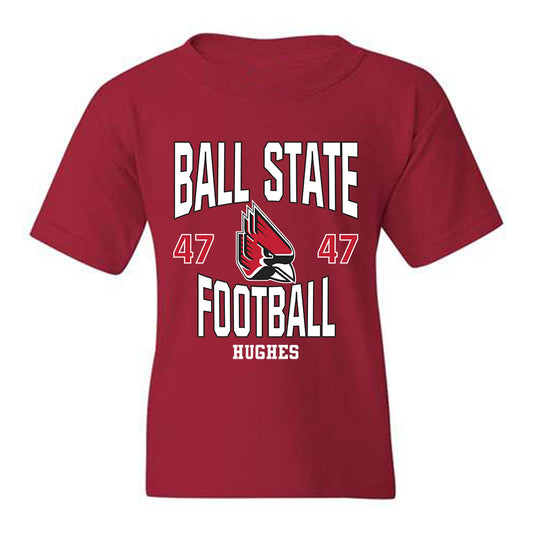 Ball State - NCAA Football : Drew Hughes - Youth T-Shirt Classic Fashion Shersey