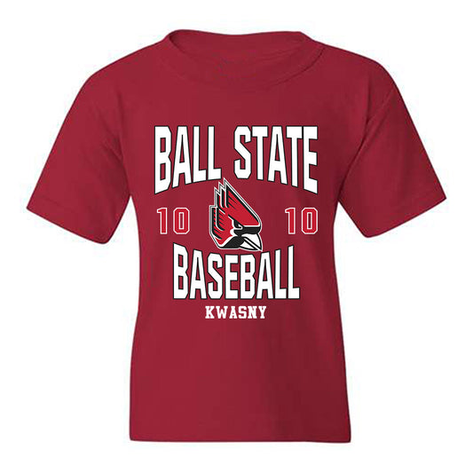 Ball State - NCAA Baseball : Zach Kwasny - Classic Fashion Shersey Youth T-Shirt-0