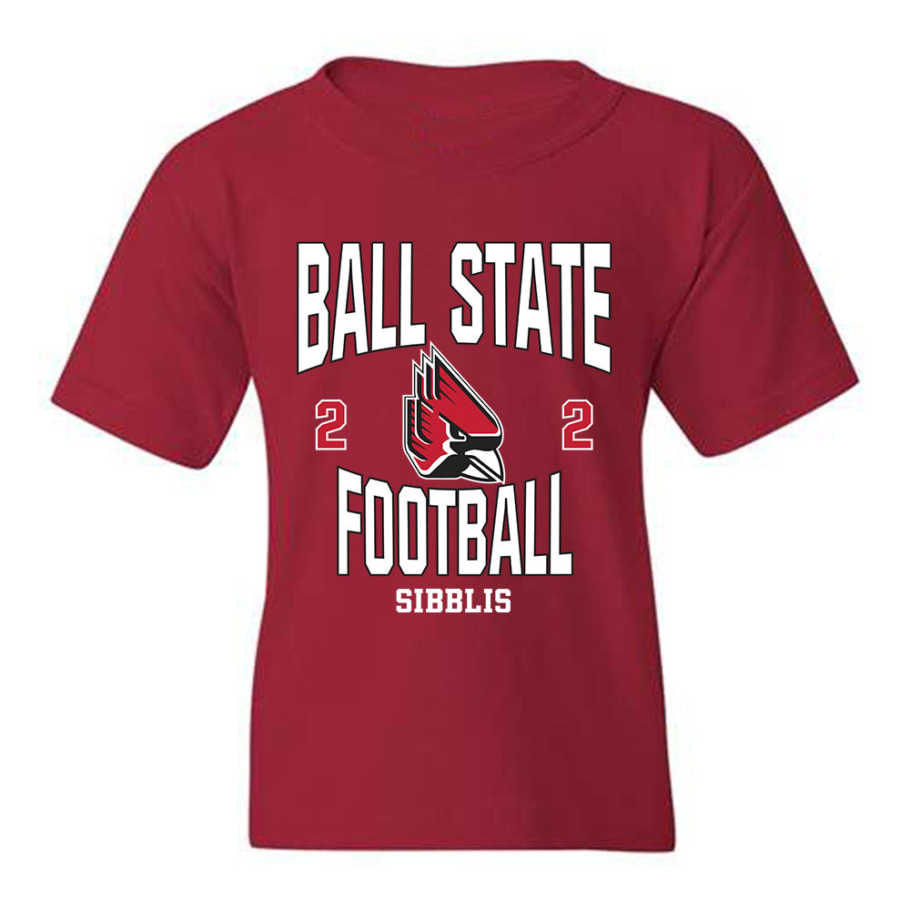 Ball State - NCAA Football : Mikhari Sibblis - Youth T-Shirt Classic Fashion Shersey