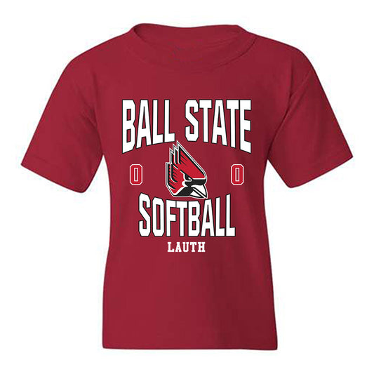 Ball State - NCAA Softball : Mandy Lauth - Classic Fashion Shersey Youth T-Shirt-0