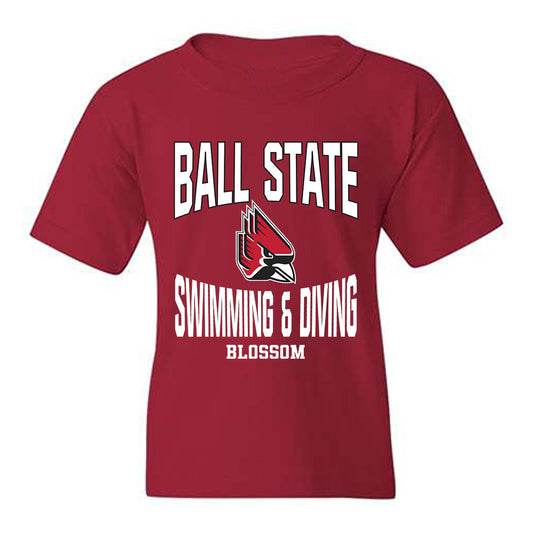 Ball State - NCAA Men's Swimming & Diving : Seth Blossom - Classic Fashion Shersey Youth T-Shirt-0