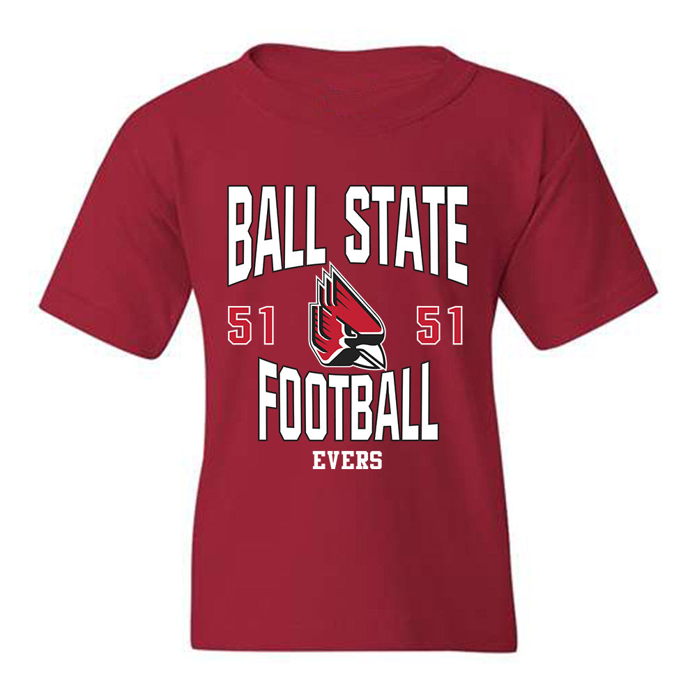 Ball State - NCAA Football : Ethan Evers - Classic Fashion Shersey Youth T-Shirt