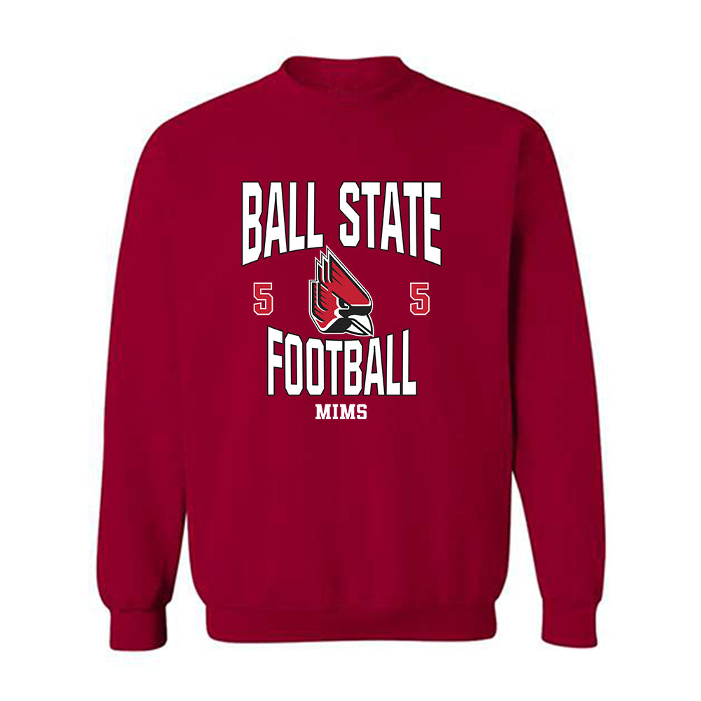 Ball State - NCAA Football : Kyron Mims - Crewneck Sweatshirt Classic Fashion Shersey